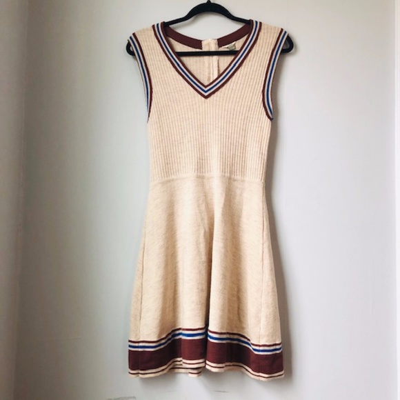 FOSSIL Vintage Soft wool Fit & Flare Sweater Dress - Picture 1 of 7